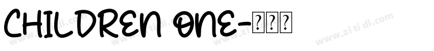 CHILDREN ONE字体转换